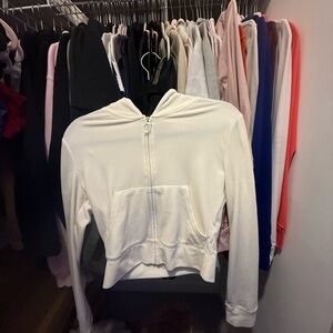Juicy Couture Cream Zip Hoodie